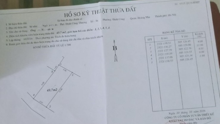 Bán Nhà Định Công Thượng - Hoàng Mai, DT 45m2, 1.5Tầng, Ôtô, Giá Nhỉnh 2tỷ
Bán Nhà Định Công Thượng - Hoàng Mai, DT 45m2, 1.5Tầng, Ôtô, Giá Nhỉnh